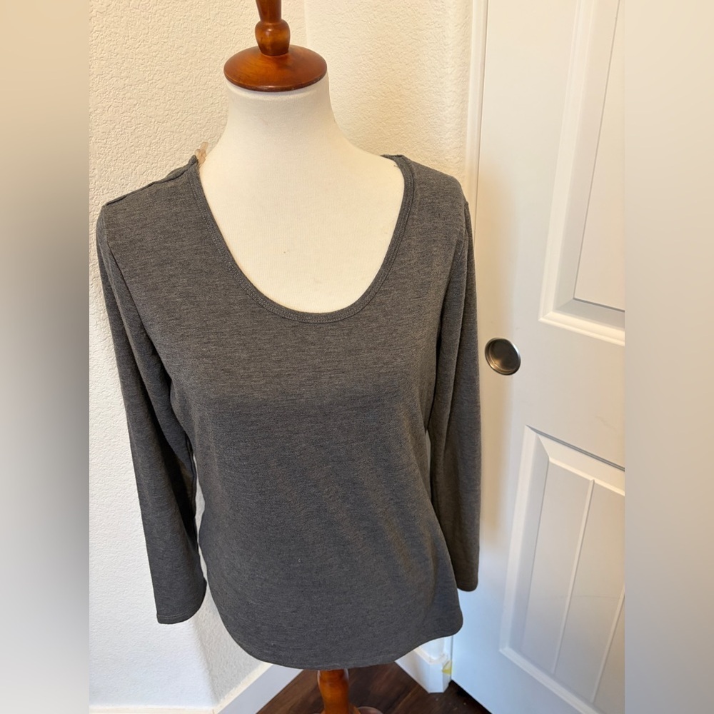 Marika Athletic Charcoal Long Sleeve Tee
